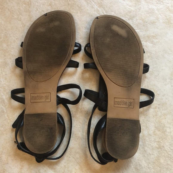 Madden Girl Leather Strap Sandals Size 9 - Picture 10 of 13